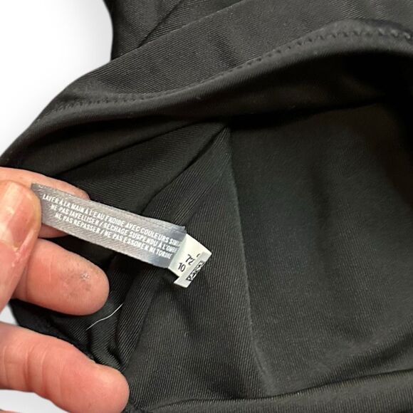 AERIE Women’s Black The One Cheekier High Cut T-Back Swimsuit Size 8 / M - Picture 7 of 8